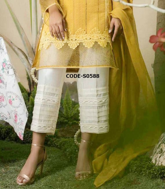 Buy Red Silk Pakistani Pant Style Suit With Zari Work Online  LSTV03970   Andaaz Fashion